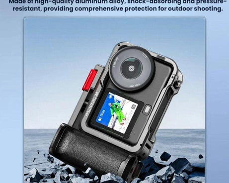 For DJI Osmo Action 6 Flymile Extended Cage Protective Frame Kit, AC6017 Silver