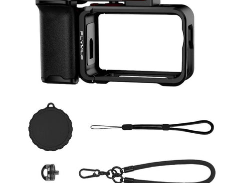 For DJI Osmo Action 6 Flymile Extended Cage Protective Frame Kit, AC6016 Black