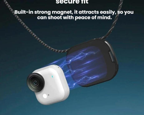 For Insta360 GO Ultra Flymile Magnetic Neck Clip Camera Mount