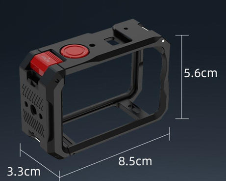 For DJI Osmo Action 6 Flymile Camera Cage Metal Protective Frame Expansion Case, AC6001