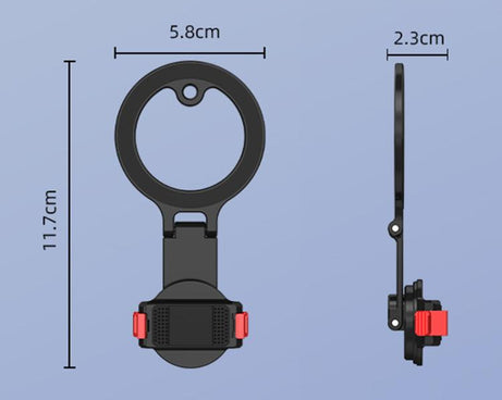 For DJI Osmo Action 6 / Nano Flymile Bidirectional Magnetic Bracket Extension Clip