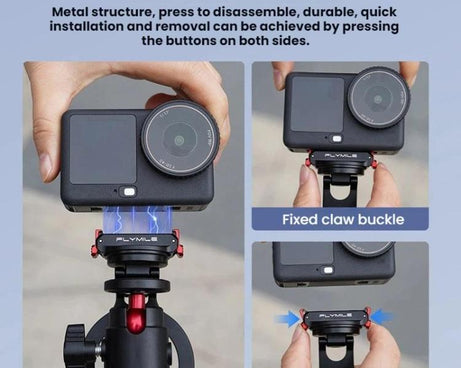 For DJI Osmo Action 6 / Nano Flymile Bidirectional Magnetic Bracket Extension Clip