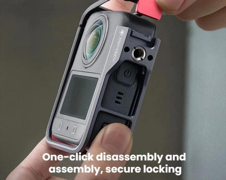 For DJI Osmo 360 PGYTECH Panoramic Camera Metal Cage Protective Extended Frame