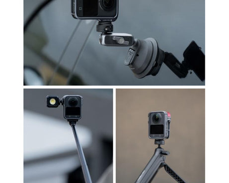 For DJI Osmo 360 PGYTECH Panoramic Camera Metal Cage Protective Extended Frame