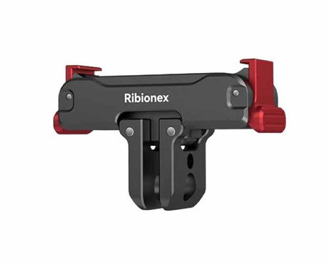 For DJI Osmo Action 6 / Nano Ribionex Dual-Sided Magnetic Quick-release Adapter Mount with 2-Claw and 1/4-inch Tripod Thread