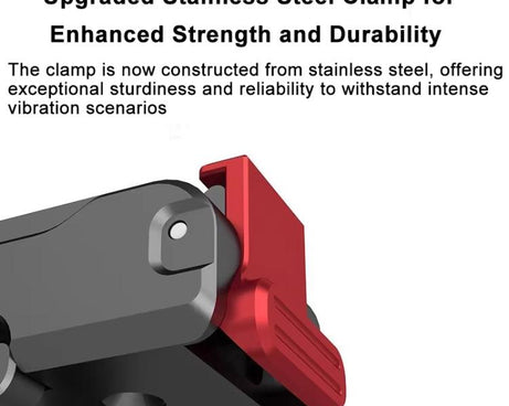For DJI Osmo Action 6 / Nano Ribionex Dual-Sided Magnetic Quick-release Adapter Mount with 2-Claw and 1/4-inch Tripod Thread