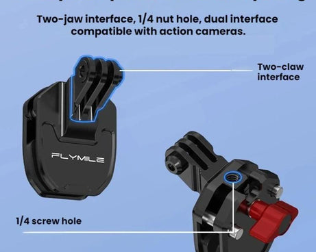 Flymile Camera Motorcycle Windshield Bracket Mounting Clip