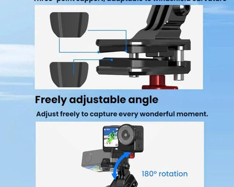 Flymile Camera Motorcycle Windshield Bracket Mounting Clip