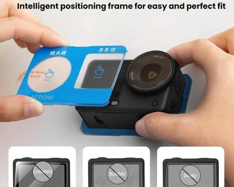 For DJI Osmo Action 6 Flymile Camera Lens HD Tempered Glass Screen Protector