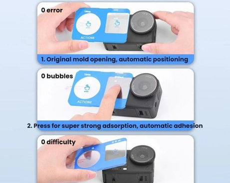 For DJI Osmo Action 6 Flymile Camera Lens HD Tempered Glass Screen Protector