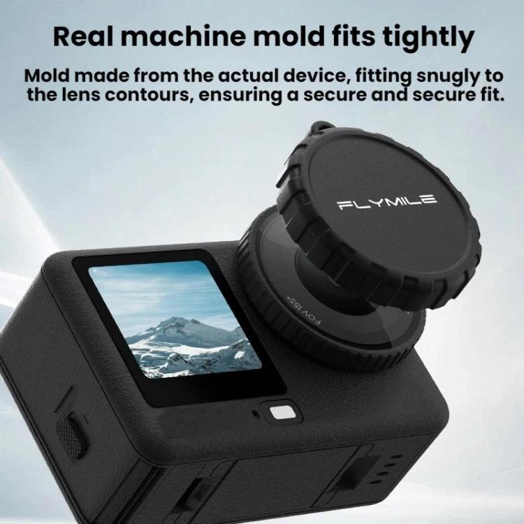 For DJI Osmo Action 6 Flymile Dustproof Protective Silicone Lens Cap