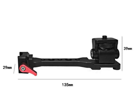For DJI Ronin RS 2 / RS 3 / RS 4 / RSC 2 Stabilizer Mount Lighting Microphone Side Extension