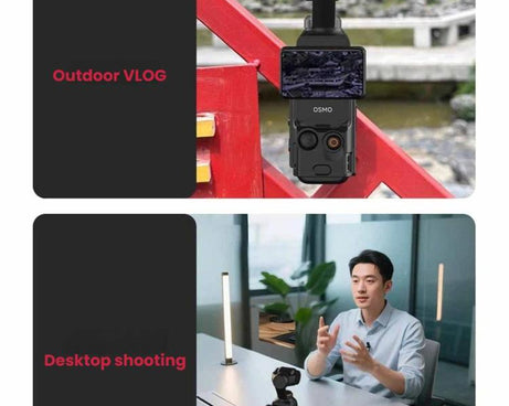 For DJI Osmo Pocket 3 Magnetic Mount Base Holder 180-Degree Adjustable Stand For Stable Vlogging