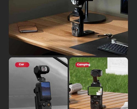 For DJI Osmo Pocket 3 Magnetic Mount Base Holder 180-Degree Adjustable Stand For Stable Vlogging