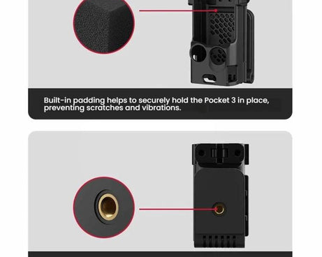 For DJI Osmo Pocket 3 Magnetic Mount Base Holder 180-Degree Adjustable Stand For Stable Vlogging