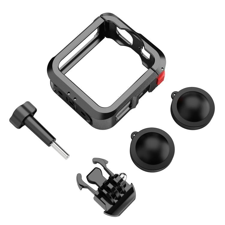 For GoPro MAX2 Aluminum Alloy Cage Kit Protective Frame With Dual Cold Shoe Mounts, Kit A, Kit B