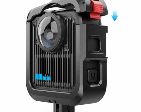 For GoPro MAX2 Aluminum Alloy Cage Kit Protective Frame With Dual Cold Shoe Mounts, Kit A, Kit B