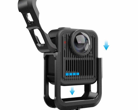 For GoPro MAX2 Aluminum Alloy Cage Kit Protective Frame With Dual Cold Shoe Mounts, Kit A, Kit B