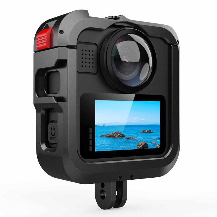 For GoPro MAX2 Aluminum Alloy Cage Kit Protective Frame With Dual Cold Shoe Mounts, Kit A, Kit B