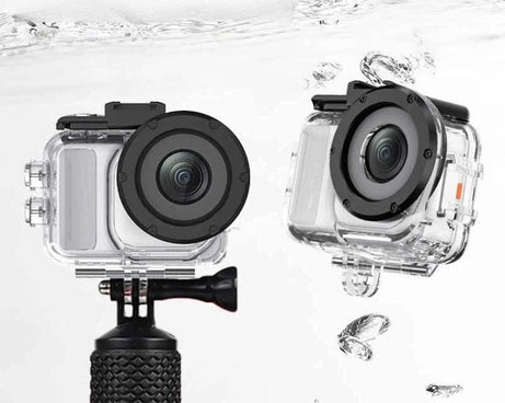 For Insta360 GO Ultra 60m Waterproof Case Kit Dive Housing With Dual Cold Shoe