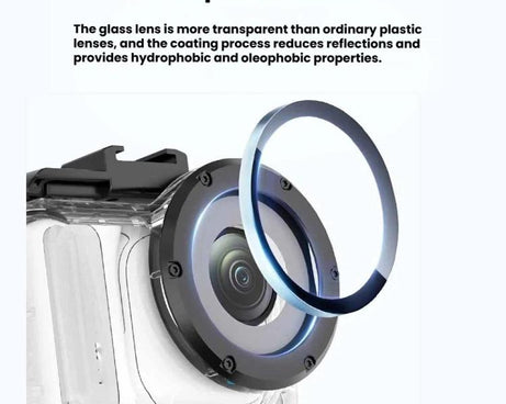 For Insta360 GO Ultra 60m Waterproof Case Kit Dive Housing With Dual Cold Shoe