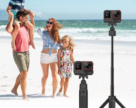 Magnetic Quick-Release Selfie Stick Tripod for Insta360 X5 / Ace Pro 2 / Ace Pro with 360-Degree Rotation, for Insta360 X5, Ace Pro 2, Ace Pro