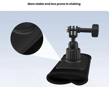 Universal Shoulder Strap Mount For Action Cameras With 360-Degree Rotating Ball Head Hands-Free POV Shooting