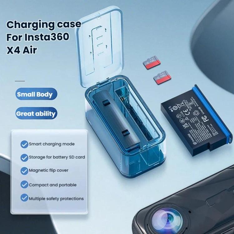 For Insta360 X4 Air Battery Fast Charger Dual Channel Charging Case With Digital Display, For Insta360 X4 Air