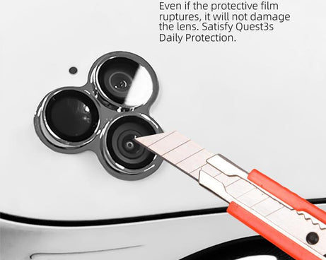 For Meta Quest 3S Alloy Lens Protector Anti-Blast Tempered Glass Screen Protector