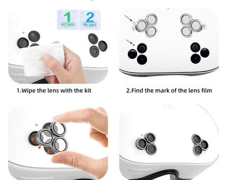 For Meta Quest 3S Alloy Lens Protector Anti-Blast Tempered Glass Screen Protector