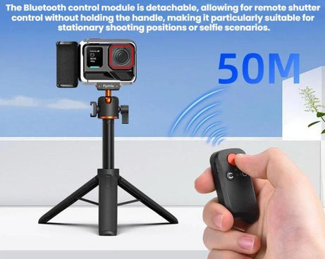For Insta360 Ace Pro / 2 / X5 Flymile Magnetic Quick-Release Action Camera Street Shooting Handle