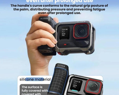 For Insta360 Ace Pro / 2 / X5 Flymile Magnetic Quick-Release Action Camera Street Shooting Handle
