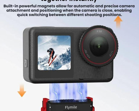 For DJI Osmo Action 3 / 4 / 5 Pro Flymile Magnetic Quick-Release Expansion Adapter Base, For DJI Osmo Action 3 / 4 / 5 Pro