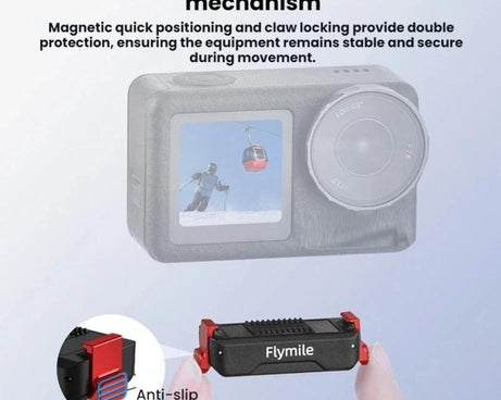 For DJI Osmo Action 3 / 4 / 5 Pro Flymile Magnetic Quick-Release Expansion Adapter Base, For DJI Osmo Action 3 / 4 / 5 Pro
