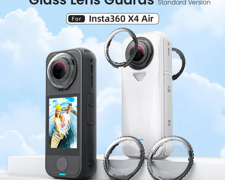 For Insta360 X4 Air AMagisn Standard Lens Guards Snap-On Protective Glass Lens Protector Replacement Accessory