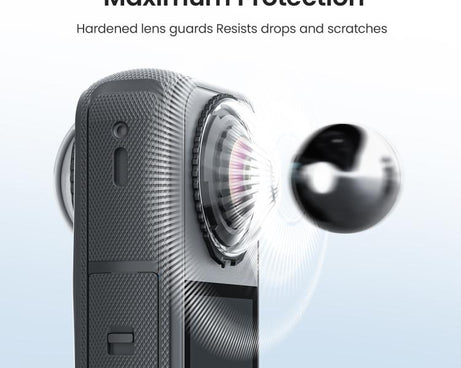 For Insta360 X4 Air AMagisn Standard Lens Guards Snap-On Protective Glass Lens Protector Replacement Accessory