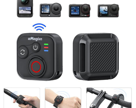 aMagisn Bluetooth Remote Shutter for DJI Osmo Action 6/Action 5 Pro/Action 4/Osmo 360, For DJI Osmo Action 50m
