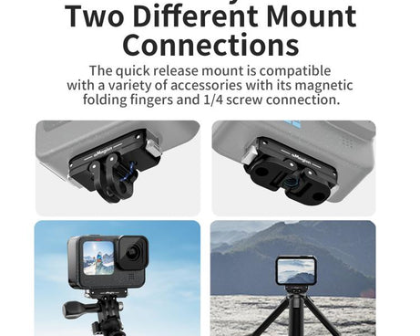 aMagisn Metal Magnetic Quick Release Kit For GoPro HERO12 Black /11 Black /11 Black mini /10 Black /9 Black /8 Black / Max