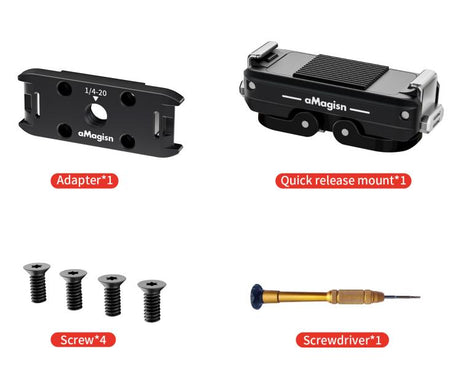 aMagisn Metal Magnetic Quick Release Kit For GoPro HERO12 Black /11 Black /11 Black mini /10 Black /9 Black /8 Black / Max
