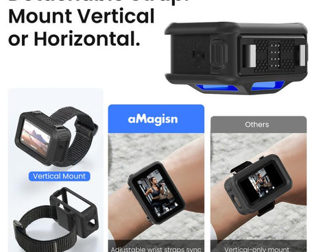 For DJI Osmo Nano Vision Dock aMagisn Silicone Case With Multifunctional Wrist Strap