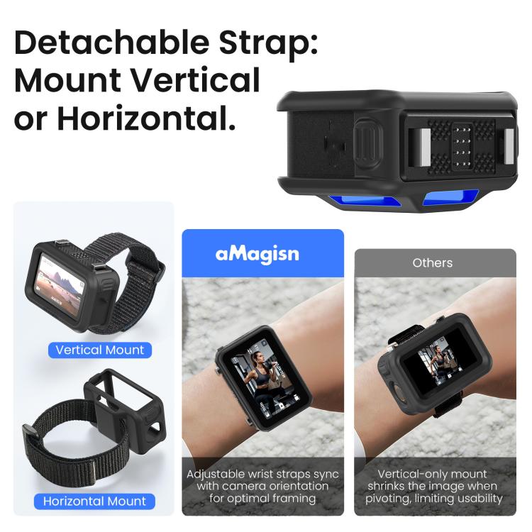 For DJI Osmo Nano Vision Dock aMagisn Silicone Case With Multifunctional Wrist Strap