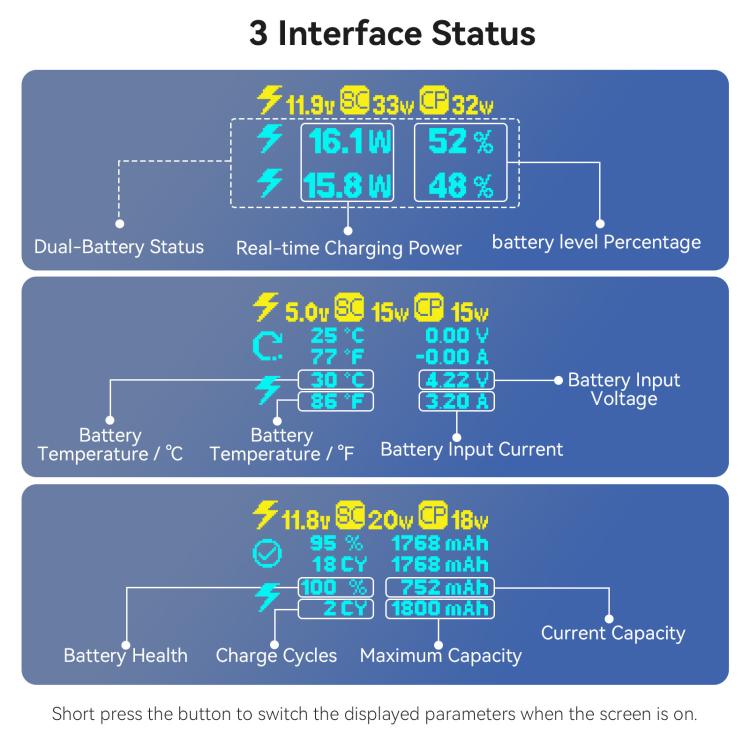 For Insta360 X4 Air Battery aMagisn 36W Fast Charging Case with Color Display & Built-in USB-C Cable, PM13