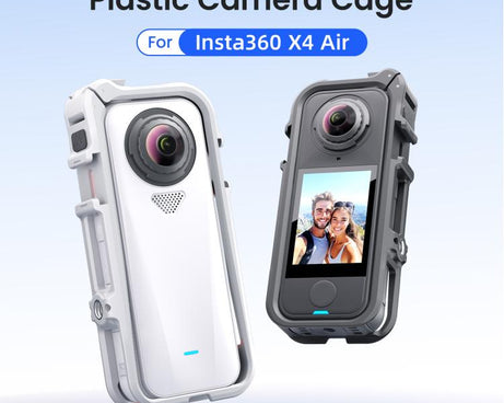For Insta360 X4 Air AMagisn Camera Cage Plastic Expansion Frame With Windproof Foam