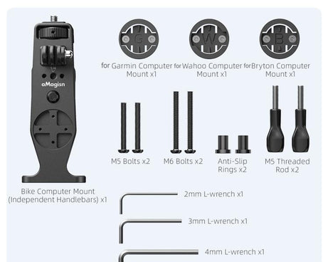 Action Camera Speedometer Cycling Mount, aMagisn BR01 Independent Handlebars, aMagisn BR02 Integrated Handlebars