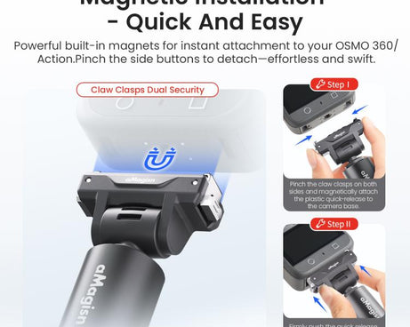 120cm Quick-Release Selfie Stick Gimbal, For DJI Osmo 360 / Action 5 Pro / Action 4 / Action 3, PD16