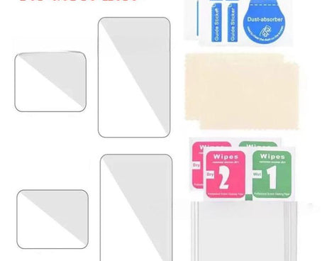 For GoPro HERO 4K 2024 Tempered Glass Screen Protector Anti-Scratch Lens Cover, 2 Sets