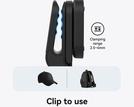 For Insta360 Go Ultra Camera TELESIN Magnetic Pivot Clip First-Person View Cap Mount Accessory