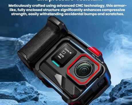 For Insta360 Ace Pro 1/2 Flymile Camera Cage Extension Handle Kit