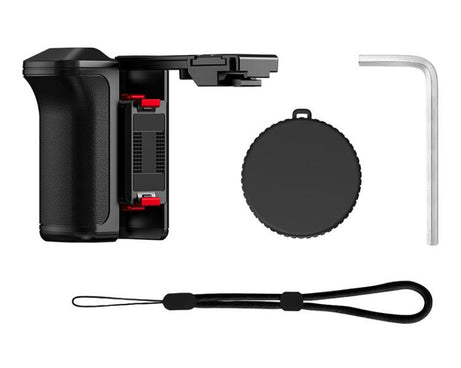 Flymile For DJI Osmo Action 5 Pro / 4 / 3 Camera Cage Handle With Magnetic Quick-Release Base