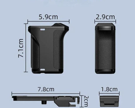 Flymile For DJI Osmo Action 5 Pro / 4 / 3 Camera Cage Handle With Magnetic Quick-Release Base